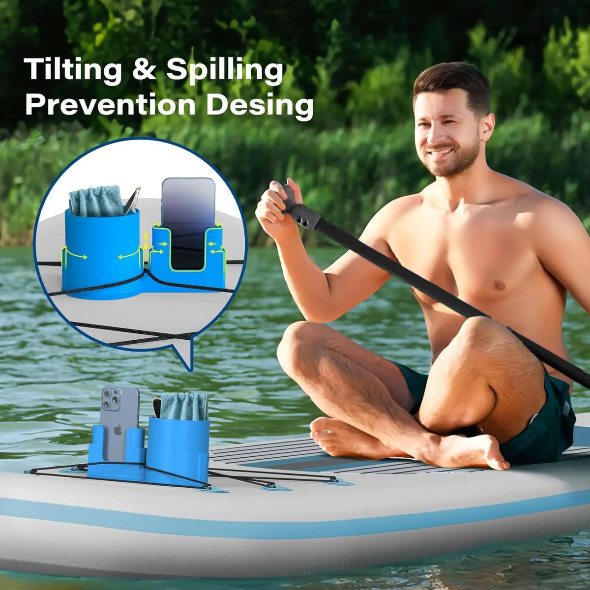 Kayak Drink & Phone Holder with Secure Mount