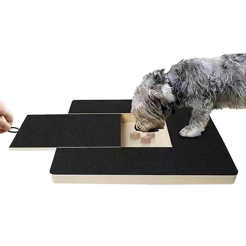 Wooden Dog Nail Scratch Board with Treat Dispenser