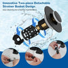 Universal Stainless Steel Sink Drain Filter with Spring-Loaded Stopper