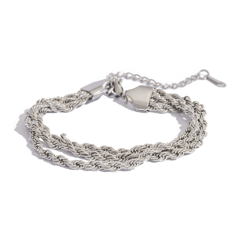 Triple-Layer Twist Chain Bracelet