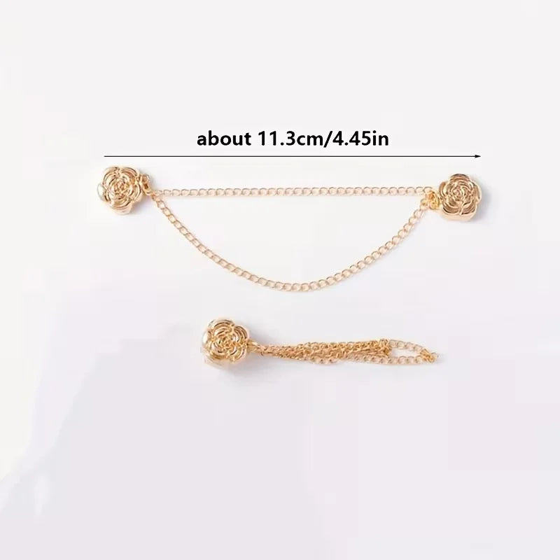 Camellia Design Adjustable Clothing Buckles