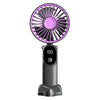 3-in-1 Tragbarer USB-Wiederaufladbarer Ventilator mit Digitalanzeige