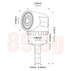 105° Right Angle Drill Attachment with Hex Shank Socket Adapter Set