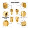 A collection of brass pressure washer adapters including M22 male and female fittings and 1/4 inch quick connect sockets and 