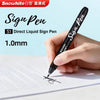 Snowhite Quick-Drying Sign Pen with 1.0mm Fiber Tip