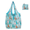 Foldable Nylon Reusable Shopping Bag with Floral Print