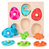 Dinosaur Egg Peg Puzzle - Montessori Learning Toy