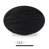 A ball of black extra thick chenille yarn for hand knitting