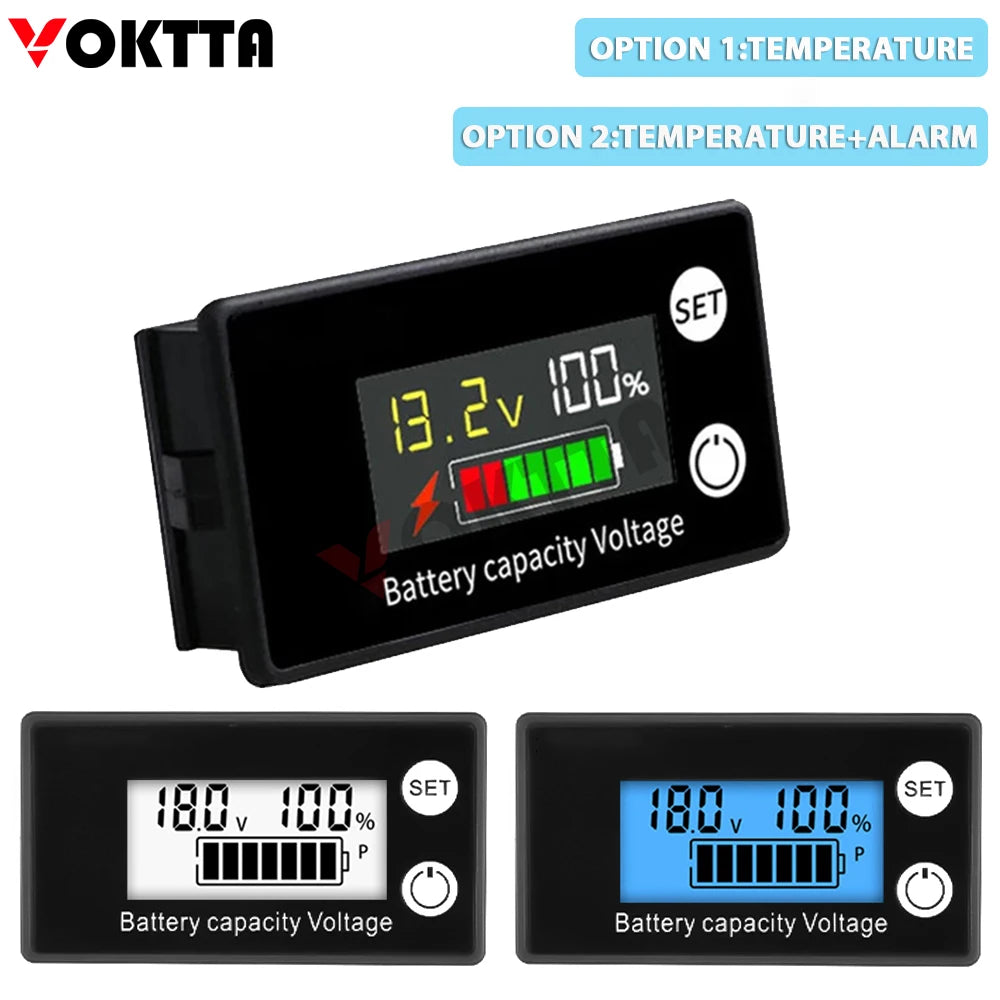 DC 8-100V Battery Capacity Indicator with LCD Display