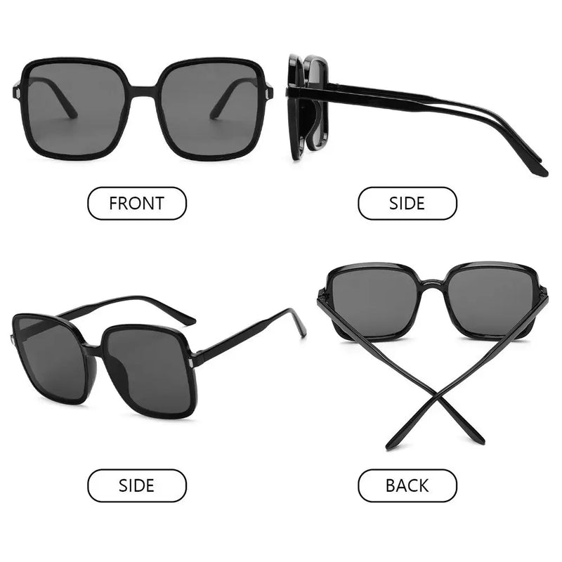 Oversized Quadratische Sonnenbrille mit UV400-Schutz
