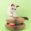 Foldable Cat Scratcher with Bell & Interactive Ball