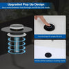 Universal Stainless Steel Sink Drain Filter with Spring-Loaded Stopper