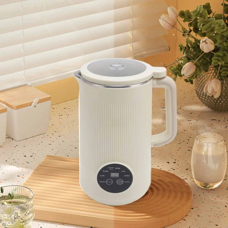 1200ml Electric Nut Milk Maker Timer Automatic Cleaning Insulated Multifunctional Soybean Milk Machine for Fruits Vegetable 110V