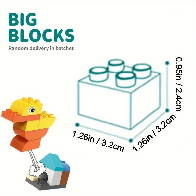 Creative Building Blocks Set - 200 Pieces with Base Plate