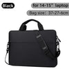 Black waterproof nylon laptop sleeve bag for 14-15 inch notebooks