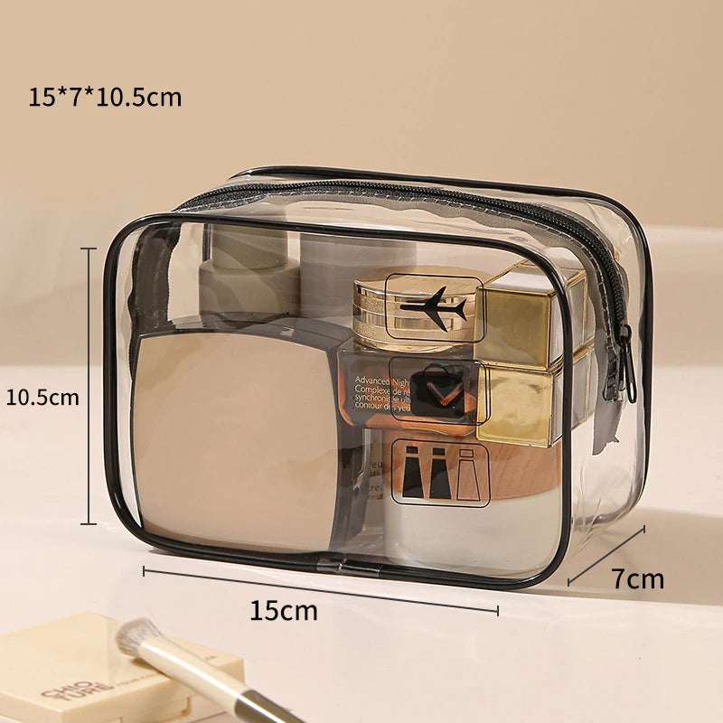 Clear PVC Toiletry Bag with Secure Zipper