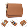 Women's RFID-Blocking Leather Wallet with Keychain and Coin Pocket