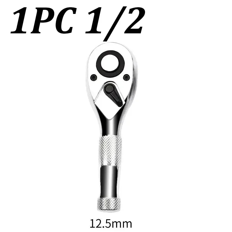 Compact 3-Piece Stubby Ratchet Wrench Set