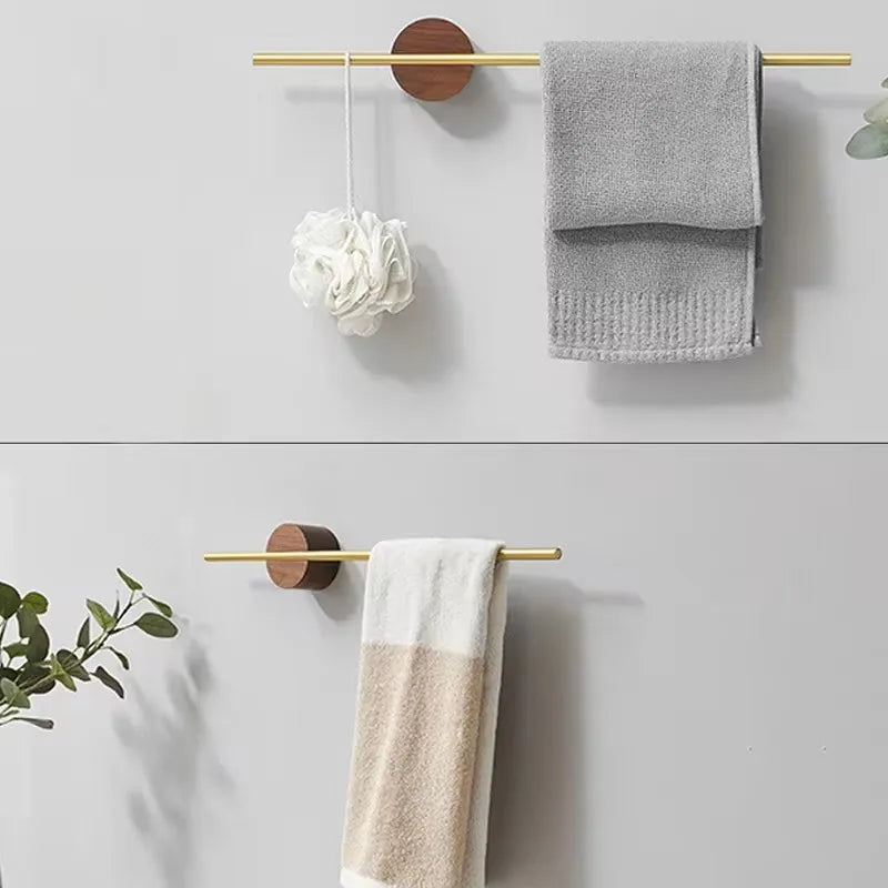 Adjustable Wood Towel Rack