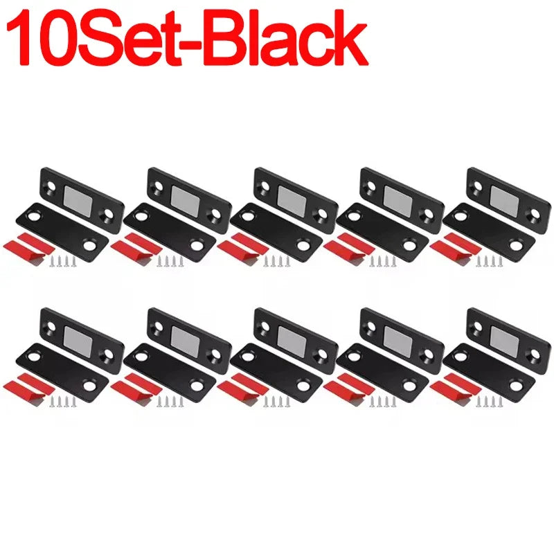 Invisible Magnetic Cabinet Door Catch with Adhesive Mounting