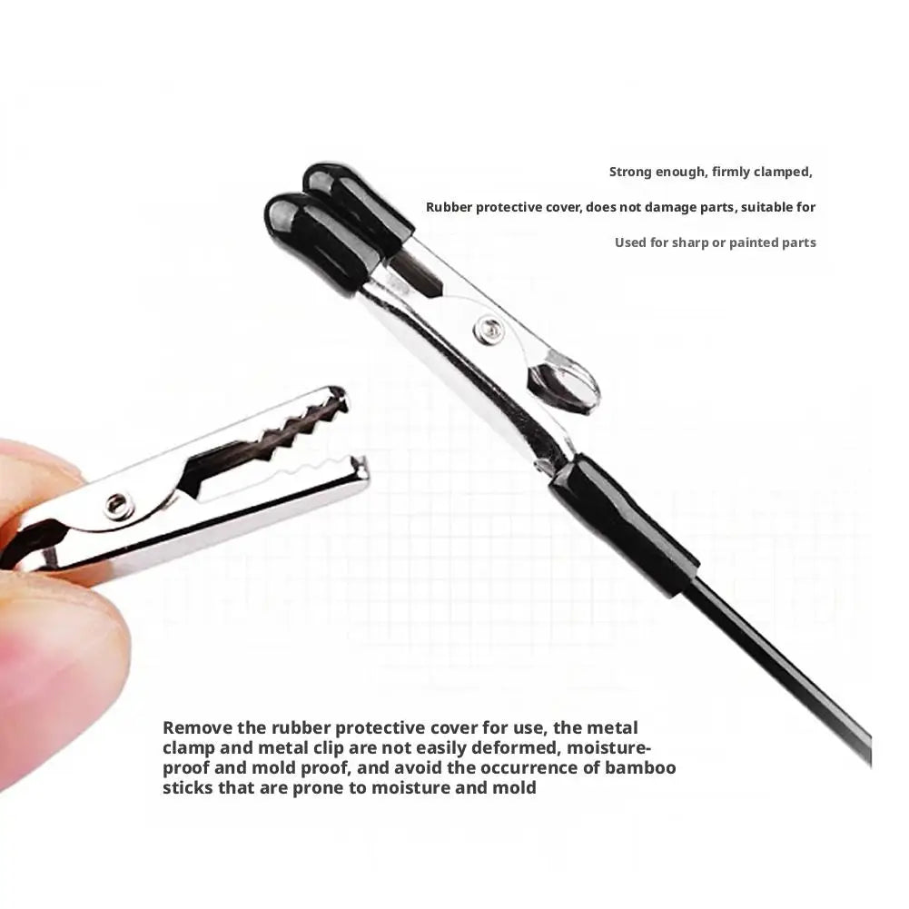 A silver magnetic helping hands tool with a flexible gooseneck arm and alligator clip used for gripping or clamping.