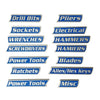 Magnetic Toolbox Organizer Labels Set