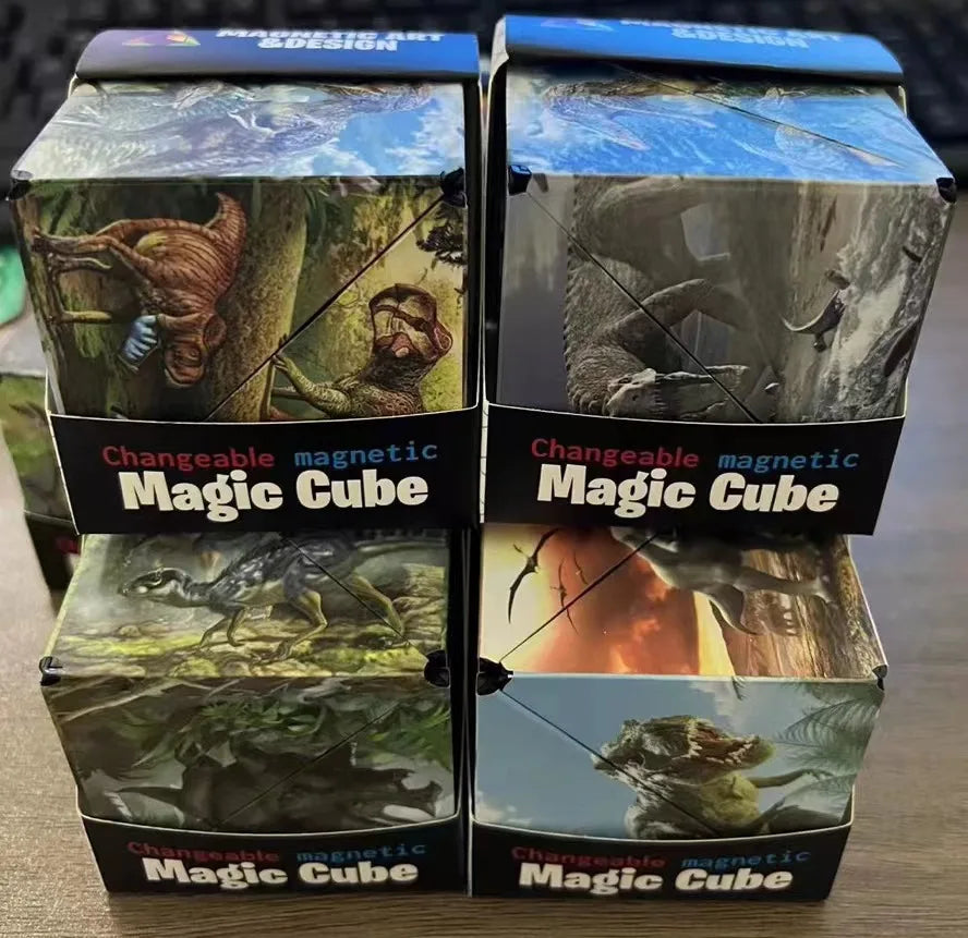 Magnetic Fidget Cube – Changeable 3D Puzzle for Stress Relief