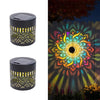 Solar-Powered Metal Mandala Wall Light