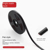 Black flat style waterproof self-adhesive tile gap tape roll with a long black cord