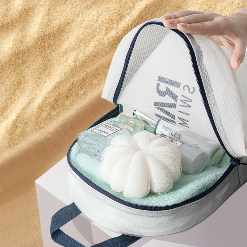 Transparenter wasserdichter Dry Bag mit Netzfach