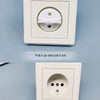 Childproof Outlet Covers for European Sockets (10-Pack)