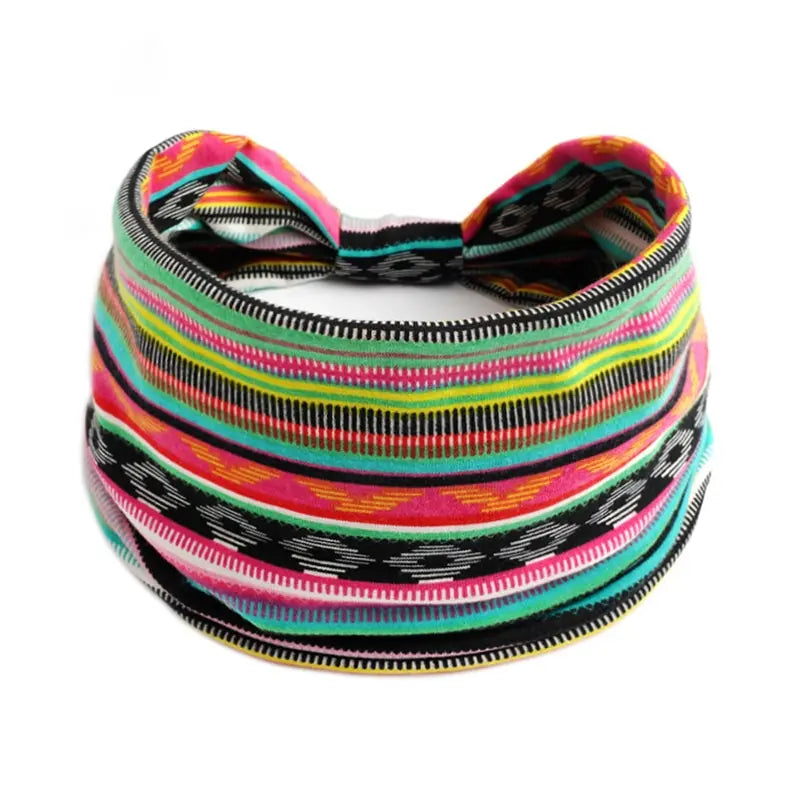 Bandeau Vintage à Motif Imprimé