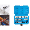 17-Piece Pass-Through Socket Set with Reversible Ratchet
