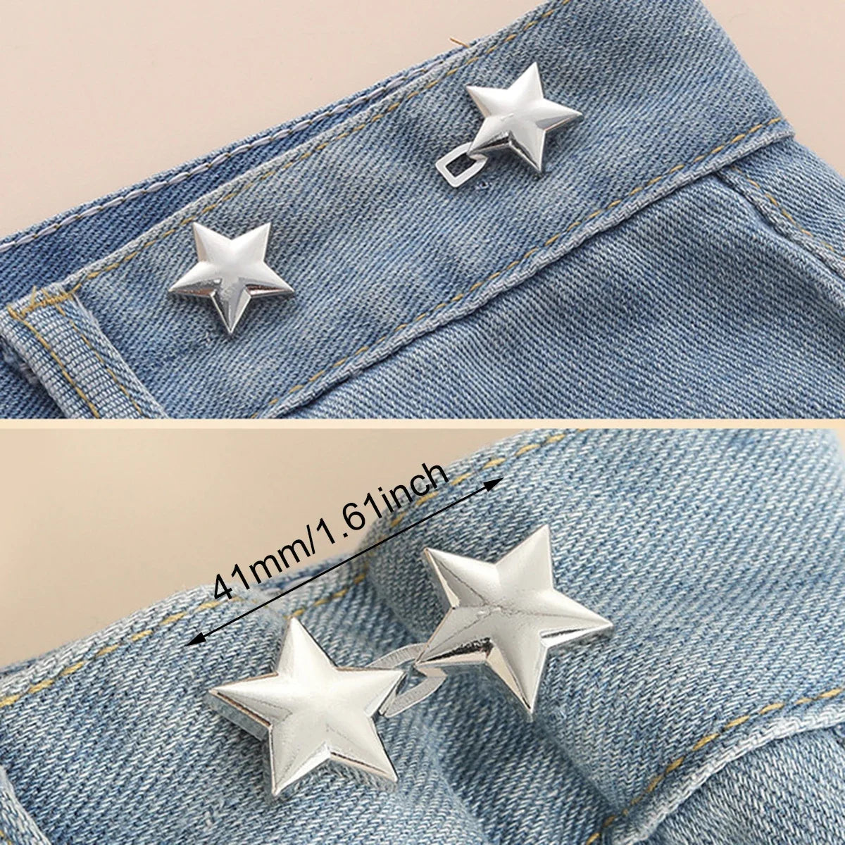 Adjustable Waist Tightener Buttons for Jeans and Pants