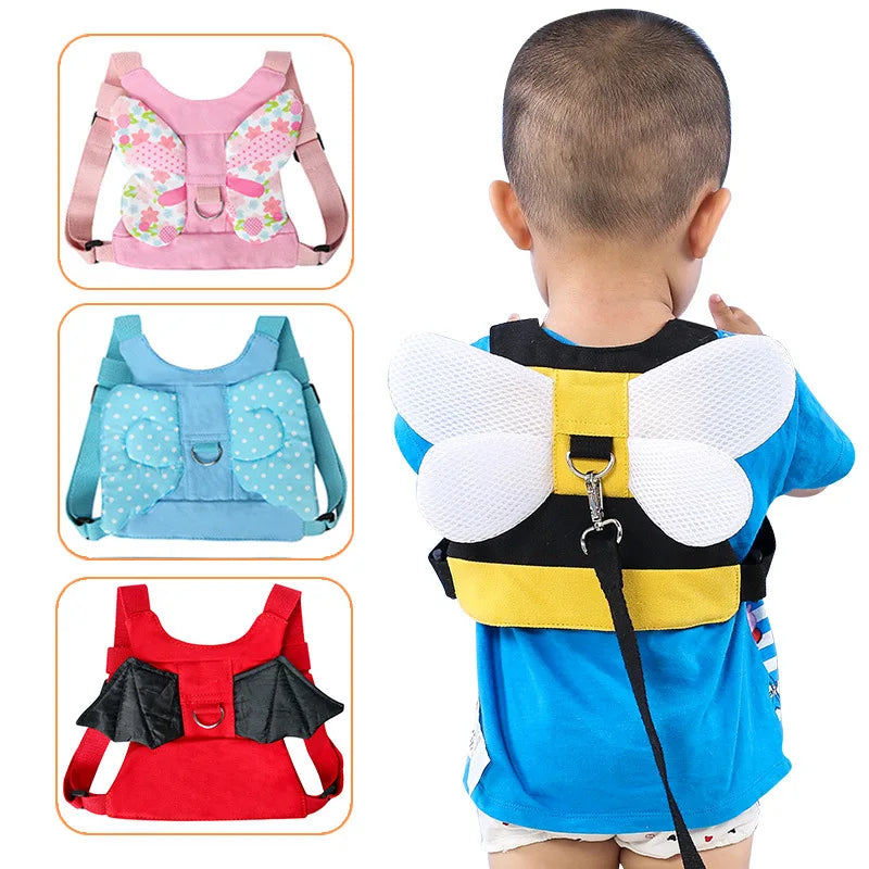 Toddler Safety Harness with Cute Backpack and Parent Wristband
