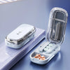 Portable Pill Cutter and Storage Box with Dustproof Lid
