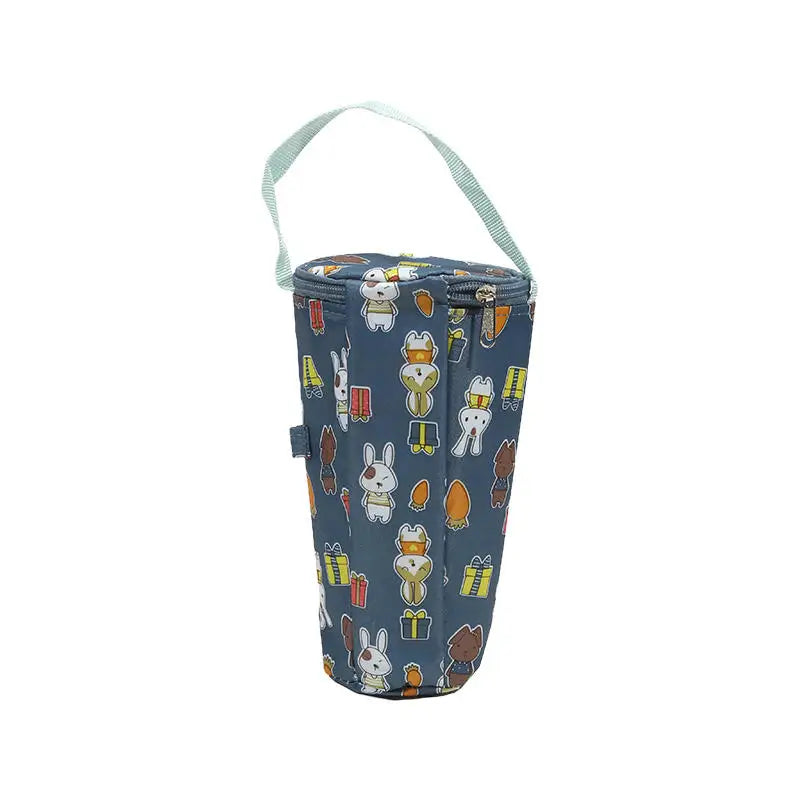 Insulated Tumbler Sleeve with Cartoon Print