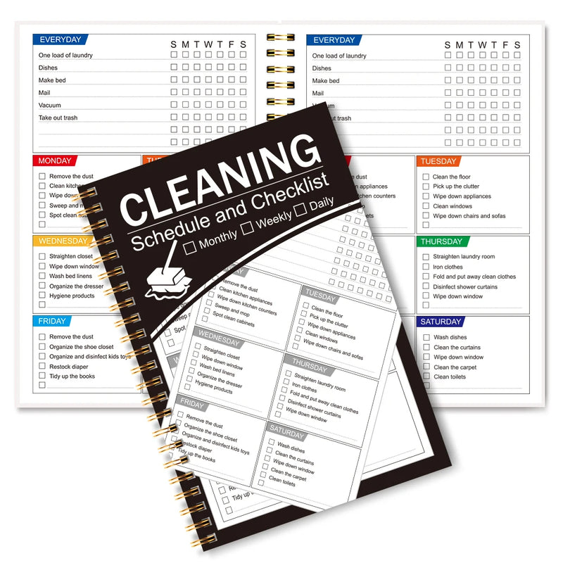 A5 Weekly Cleaning Planner