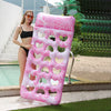 Aufblasbarer Pool-Lounger mit Kopfstütze