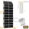 A tall, black, over-the-door hanging organizer with 10 compartments and a silver hanging rod.