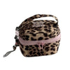 Quilted Floral Makeup Bag with Zipper Closure