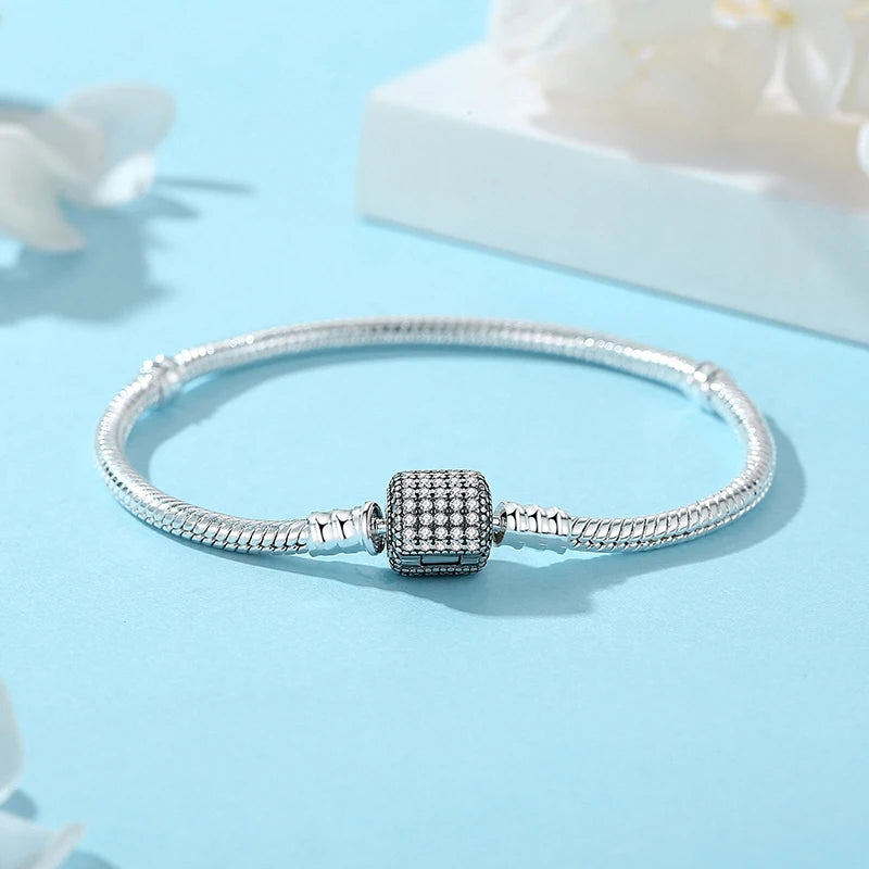 925 Sterling Silver Heart Charm Bracelet