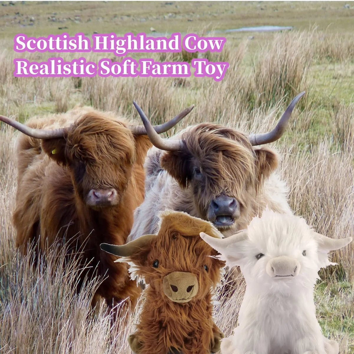 Adorable Highland Cow Plush Toy – Soft and Cuddly 25cm Companion