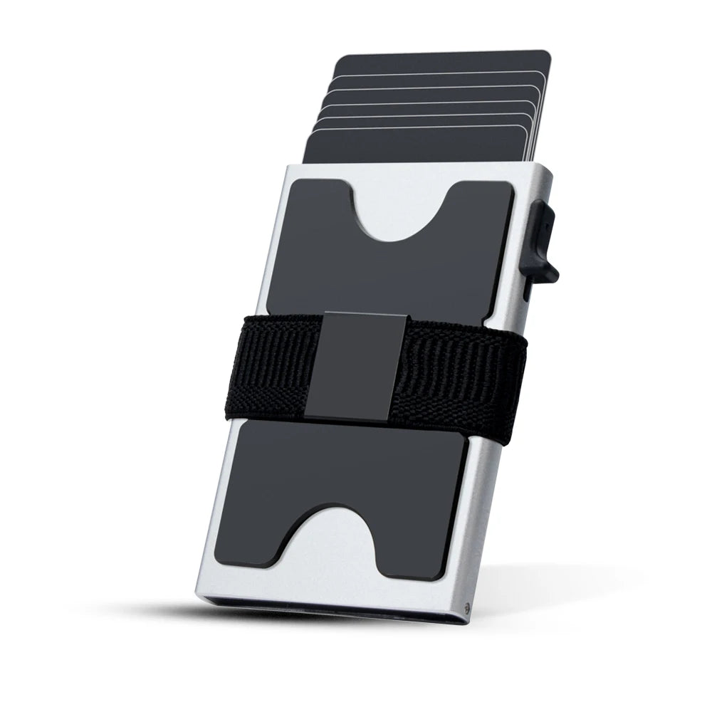 Slim Aluminium Pop-Up Kartenetui