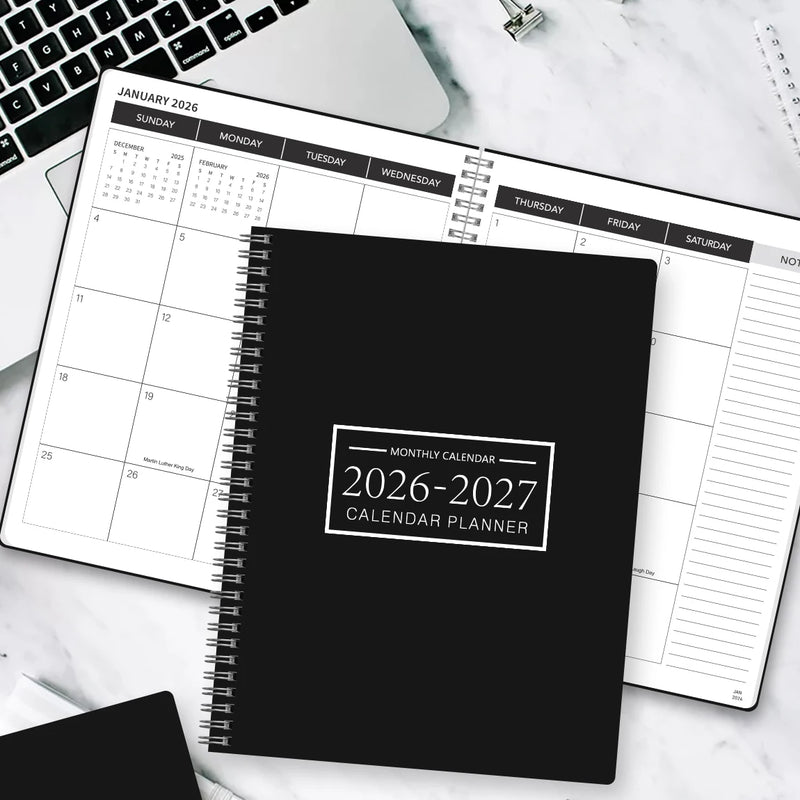 مخطط شهري لمدة عامين 2026-2027 بحجم A4