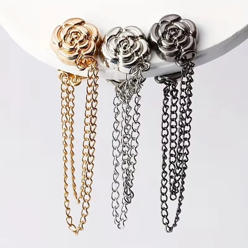 Camellia Design Adjustable Clothing Buckles