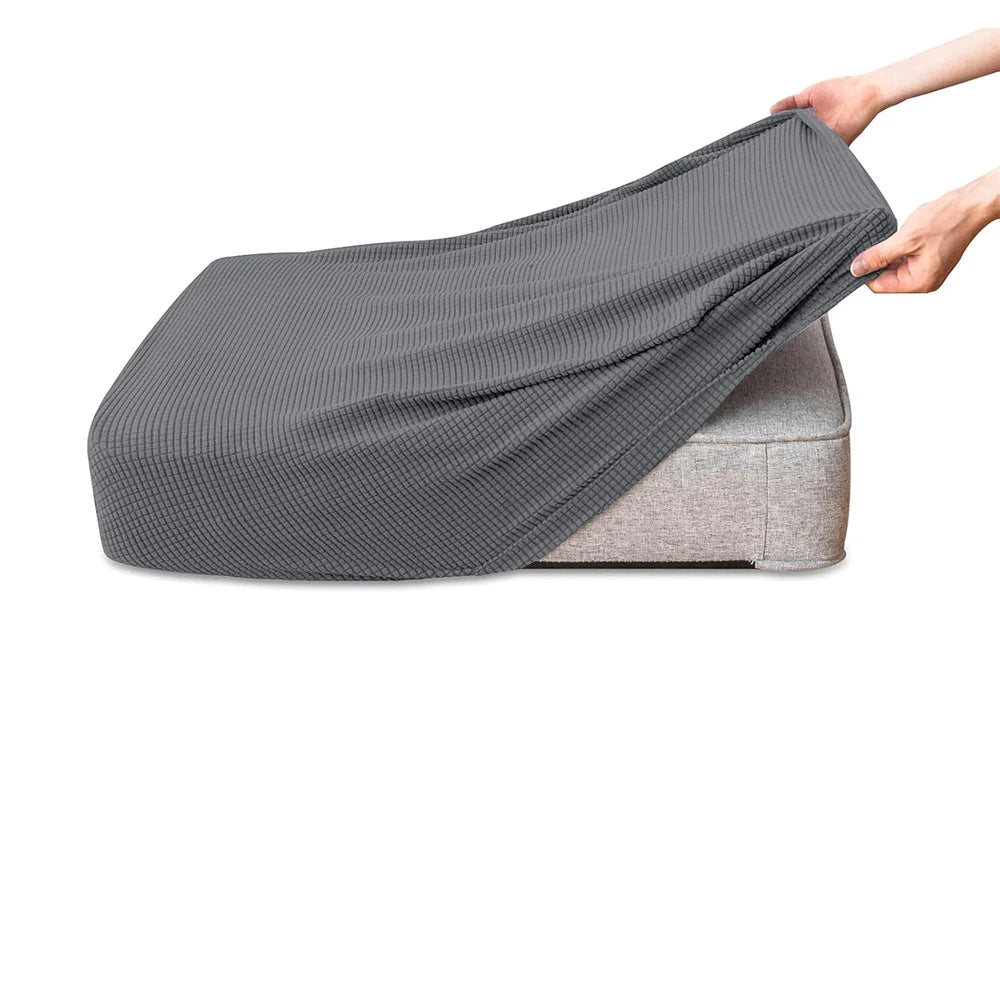 Stretchable Jacquard Sofa Cushion Covers with Anti-Slip Base