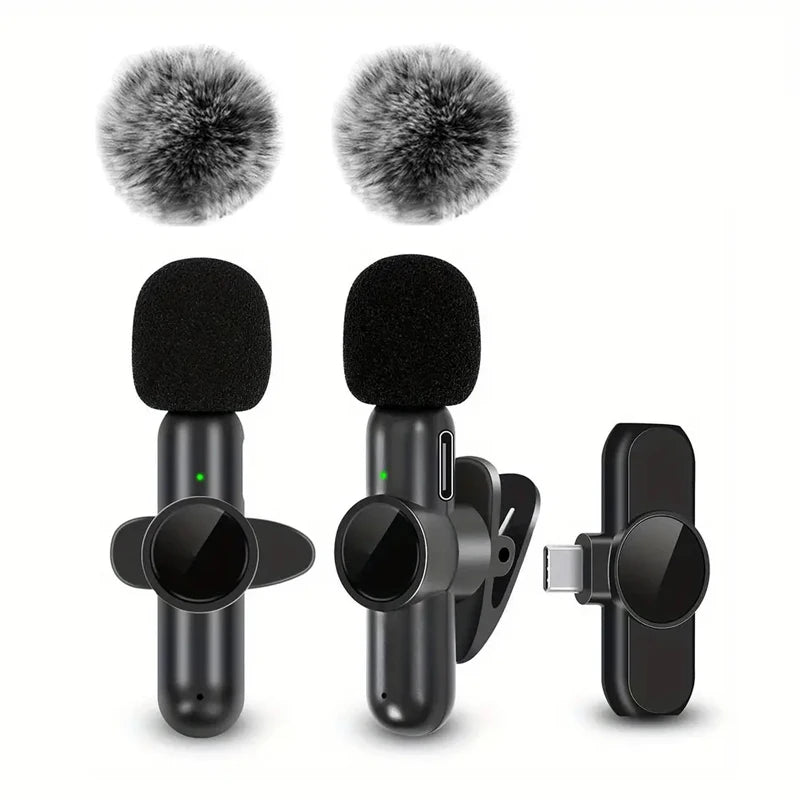 Wireless Lavalier Microphone for Smartphones and Cameras