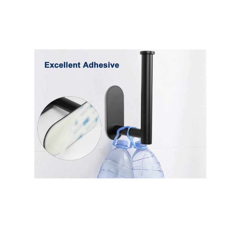 No-Drill Stainless Steel Wall-Mounted Toilet Paper Holder