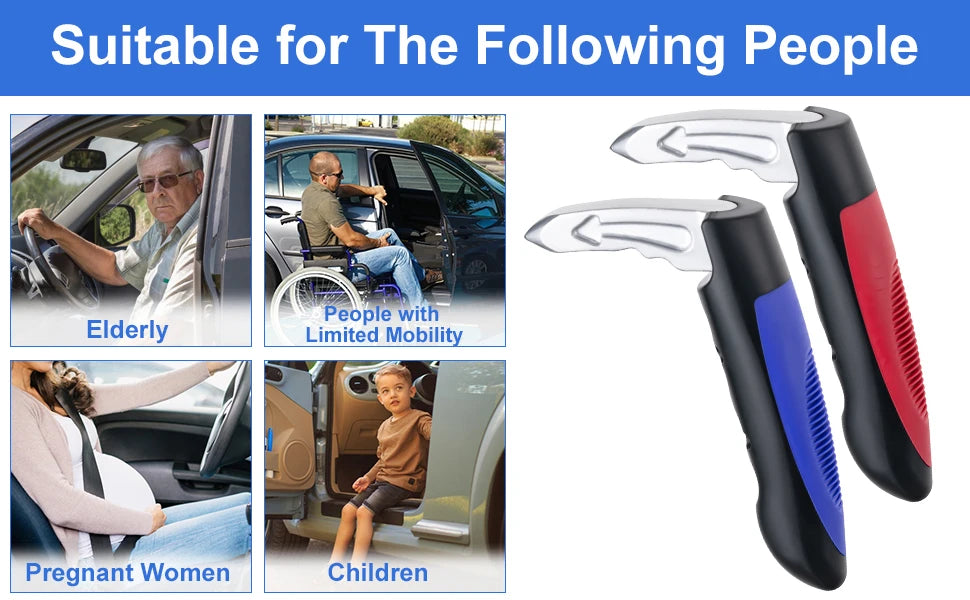 3-in-1 Car Door Assist Handle for Seniors and Mobility Support